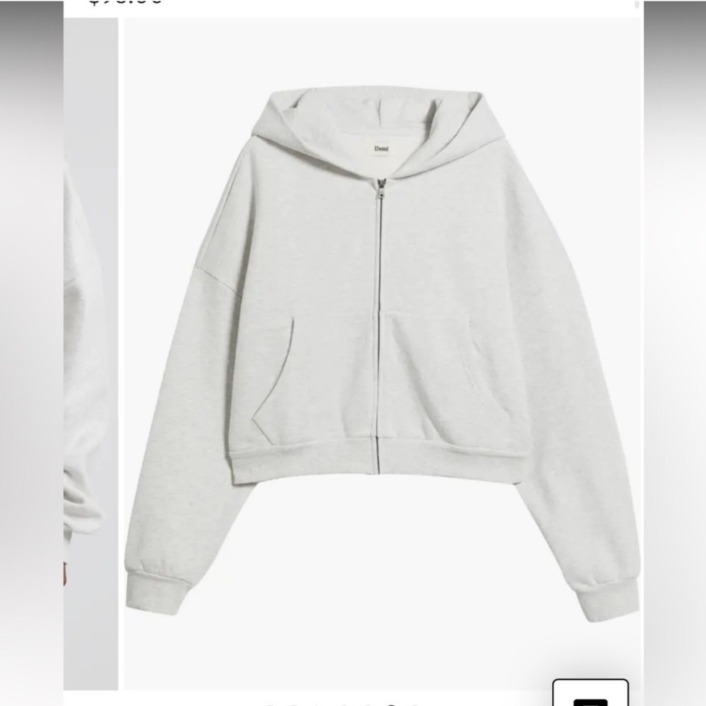 NWOT Elwood Oversize Rectangle Zip Hoodie